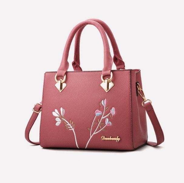 Модная женская сумка Темно-розовый 360 фото