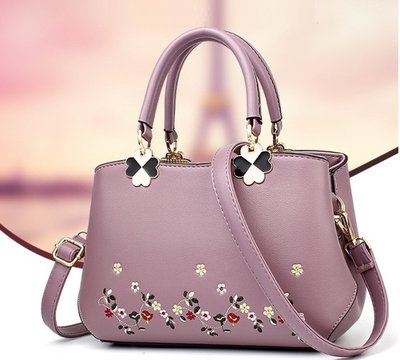 Женская сумочка с вышивкой Фиолетовый 378Ф фото
