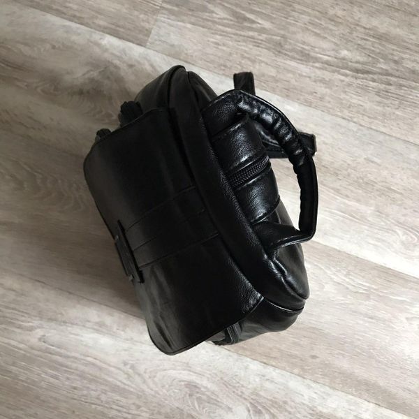 Модный женский рюкзак бананка Черный 461 фото