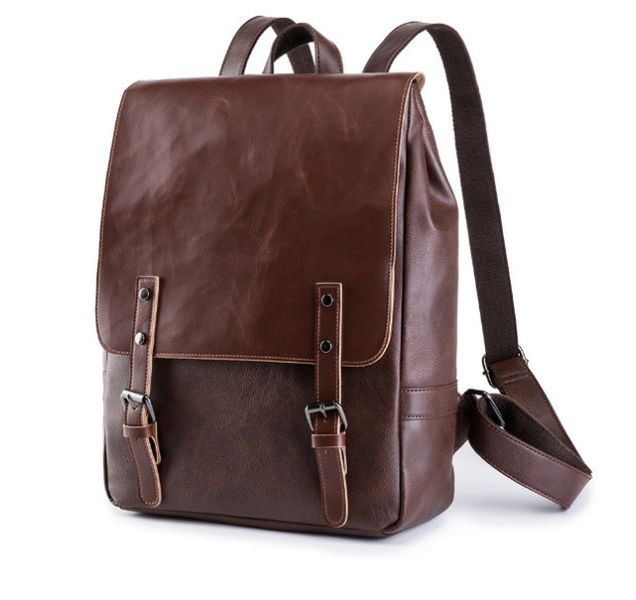 Городской женский рюкзак винтажный Темно-коричневый 1294Ж фото
