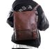 Городской женский рюкзак винтажный Темно-коричневый 1294Ж фото 15