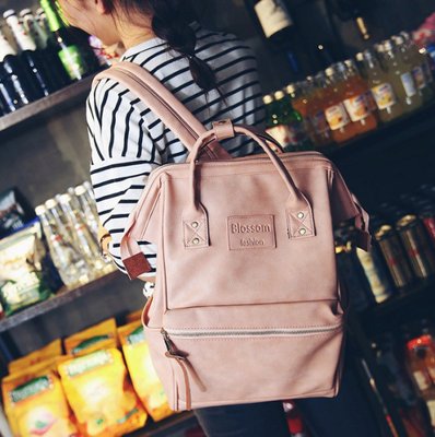 Большой женский рюкзак сумка Розовый 347В фото
