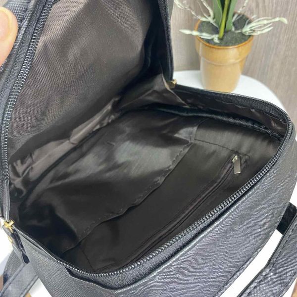 Женский городской рюкзак в стиле рептилии с венчиком Черный 196 фото