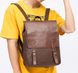 Винтажный мужской городской рюкзак эко кожа Светло-коричневый 1294М фото 10