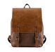Винтажный мужской городской рюкзак эко кожа Светло-коричневый 1294М фото 15