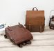 Винтажный мужской городской рюкзак эко кожа Светло-коричневый 1294М фото 1