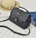 Маленькая женская сумочка клатч серая, мини сумка через плечо из эко кожи Черный 205 фото 15