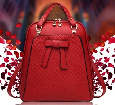 Сумка-рюкзак женская Красный 208 фото