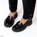 Черные лаковые глянцевые туфли лоферы 16649 16649 фото 9