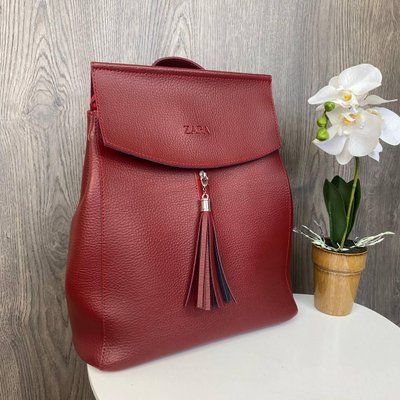 Женский городской рюкзак сумка 2 в 1 Zara Красный 955КР фото