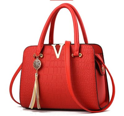 Качественная женская сумка на плечо Красный 580 фото