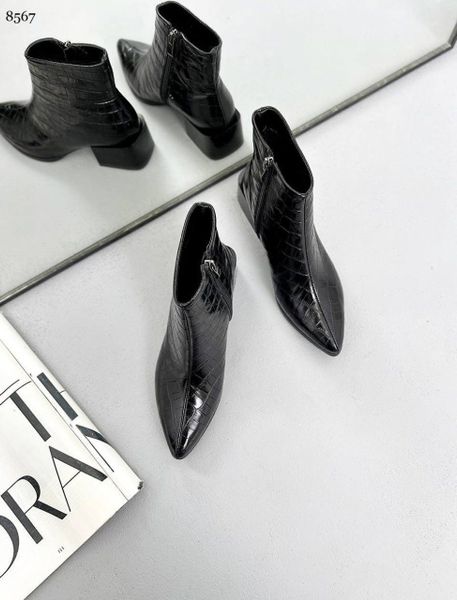 Жіночі черевики шкіра демі 8567 фото