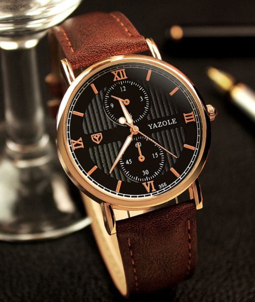 Стильные мужские наручные часы Yazole 141 фото