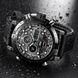 Армейские мужские наручные часы черные, качественные прочные военные часы с подсветкой секундомером 372 фото 1