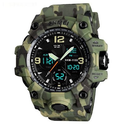 Спортивные мужские наручные часы SKMEI 1155, качественные армейские 246К фото