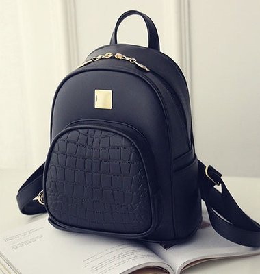 Женский мини рюкзак черный 376В фото