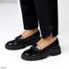 Черные лаковые глянцевые туфли лоферы  16649 фото 8